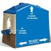imageStep2 Playhouse Neat ampamp Tidy Cottage Brown Blue 788799Brown  Blue