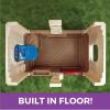 imageStep2 Playhouse Neat ampamp Tidy Cottage Brown Blue 788799Brown  Blue