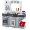 imageStep2 Top Cooks Kids Kitchen Playset IndoorOutdoor Kitchenette Interactive Play with Lights and Sounds Made of Durable Plastic Includes 23 Piece Toy Accessories for Toddlers 2 Years Old