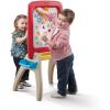 imageStep2 All Around Easel for Two Kids Activity Table DoubleSided Art Board Made of Durable Plastic Includes 94Piece Soft Foam Magnets For Toddlers 3 Years Old