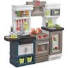 imageStep2 Modern Metro Kids Kitchen Playset IndoorOutdoor Kitchenette Interactive Play with Lights and Sounds Made of Durable Plastic Includes 33 Piece Toy Accessories For Toddlers 2 Years OldMulticolor