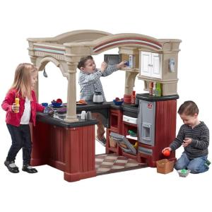 imageStep2 Grand WalkIn Kitchen PlaysetBrown  Tan