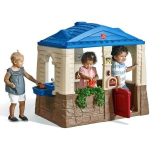 imageStep2 Playhouse Neat ampamp Tidy Cottage Brown Blue 788799Brown  Blue