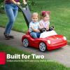 imageStep2 SidebySide Push Around Roadster Kids Push Car 2 Seat Ride On Car Seat Belts ampamp Horn for Toddlers 154 Years Old Red