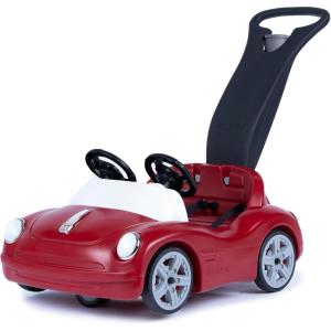 imageStep2 SidebySide Push Around Roadster Kids Push Car 2 Seat Ride On Car Seat Belts ampamp Horn for Toddlers 154 Years Old Red