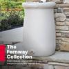 imageStep2 Fernway Rain Barrel Outdoor Water Conservation Container Holds 50 Gallons Gray