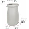 imageStep2 Fernway Rain Barrel Outdoor Water Conservation Container Holds 50 Gallons Gray