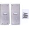 imageStep2 Mail Post Extender Bracket Attach to Wood Post Wood Post Not Included Silver