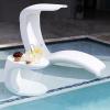 imageStep2 Mondello InPool Side Table OutdoorIndoor Waterproof Pool ampamp Patio Furniture Made of Durable Plastic White
