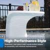 imageStep2 Mondello InPool Side Table OutdoorIndoor Waterproof Pool ampamp Patio Furniture Made of Durable Plastic White