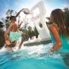 imageStep2 Vero Pool Basketball Hoop OutdoorIndoor Waterproof Patio Furniture Made of Durable Plastic 45 Feet White