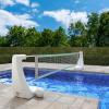 imageStep2 Vero Pool Volleyball Net OutdoorIndoor Waterproof Patio Furniture Made of Durable Plastic 1525 Feet White