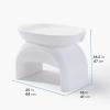 imageStep2 Vero Side Table with Serving Tray OutdoorIndoor Waterproof Patio Furniture Use in Pools Up to 9quot Water or Poolside Ledge Made of Durable Plastic Integrated Weight System White