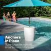 imageStep2 Vero inPool Shade Table Portable Pool ampamp Patio Furniture Doubles as Cooler Add Umbrella for Shade Waterproof White