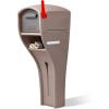 imageStep2 MailMaster Extra Large Mailbox ampamp Post Weather Resistant Large Outdoor Mailboxes Made of Durable Plastic Easy to Install Flag Included MochaXL Mailbox
