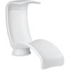 imageStep2 Mondello Lounger with Shade Stylish Poolside Lounger FadeResistant Waterproof Patio Furniture for Sun Shelf Use in Pools up to 15Inches of Water Weighted White
