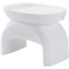 imageStep2 Vero Side Table with Serving Tray OutdoorIndoor Waterproof Patio Furniture Use in Pools Up to 9quot Water or Poolside Ledge Made of Durable Plastic Integrated Weight System White