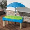 imageStep2 Cascading Cove Sand and Water Table Kids Activity Sensory Playset Comes with Umbrella Summer Outdoor Toys 7 Piece Toy Accessories For Toddlers 15 Years OldBlue