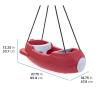 imageStep2 Rocket Swing for Two Baby Outdoor Swing Outside WeatherResistant Rope Attach to Playset for Toddlers 9 Months  3 Years Old