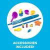 imageStep2 Spill ampamp Splash Seaway Water Table Kids TwoTier Water and Sand Activity Sensory Playset Comes with Umbrella Summer Outdoor Toys 11 Piece Toy Accessories For Toddles 15 Years OldMulticolor