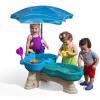 imageStep2 Spill ampamp Splash Seaway Water Table Kids TwoTier Water and Sand Activity Sensory Playset Comes with Umbrella Summer Outdoor Toys 11 Piece Toy Accessories For Toddles 15 Years OldMulticolor