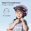 imagenewyoo Toddler and Baby Bike Helmet Dial Fit Adjustment Kids Age 15 Year Olds Girls and Boys Suggested Fit 4651 cm HT45SPurple