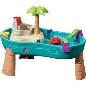 imageStep2 Spill ampamp Splash Seaway Water Table Kids TwoTier Water and Sand Activity Sensory Playset Comes with Umbrella Summer Outdoor Toys 11 Piece Toy Accessories For Toddles 15 Years OldMulti