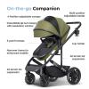 imageBaby Stroller with Newborn Bassinet BabyInfant Strollers w ConvertibleReversible Seat ampamp Cup Holder Coches para Bebes 2in1 RearFacing Pram OneHand Quick Fold 516M Green