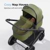 imageBaby Stroller with Newborn Bassinet BabyInfant Strollers w ConvertibleReversible Seat ampamp Cup Holder Coches para Bebes 2in1 RearFacing Pram OneHand Quick Fold 516M Green