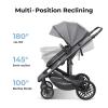 imageBassinet Stroller for Baby Convertible Infant Strollers w Reversible Seat ampamp Cup Holder 2in1 RearFacing Pram from Newborn to Toddler OneHand Easy Fold Coches para Bebes 516M GreyGrey