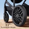 imageBassinet Stroller for Baby Convertible Infant Strollers w Reversible Seat ampamp Cup Holder 2in1 RearFacing Pram from Newborn to Toddler OneHand Easy Fold Coches para Bebes 516M GreyGrey
