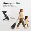 imageLightweight Baby Travel Stroller Compact Toddler Strollers w Telescoping Handle Cup Holder ampamp Storage Pocket Airplane Carry on OneHand Quick Fold Near Flat Recline Seat TR18 BlackBlack