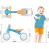 imageSEREED Baby Balance Bike for 1 Year Old Boys Girls 1224 Month Toddler Balance Bike 4 Wheels Toddler First Bike First Birthday GiftsBlue