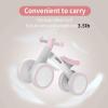 imageSEREED Baby Balance Bike for 1 Year Old Boys Girls 1224 Month Toddler Balance Bike 4 Wheels Toddler First Bike First Birthday GiftsPink
