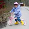 imageSEREED Colorful Lighting Toddler Tricycle for 25 Years Old Boys Girls Adjustable SeatampampHandlebar Trike Removable Basket Birthday Gift Idea for Kids Ages 2 GreenPink