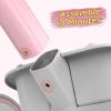 imageSEREED Colorful Lighting Toddler Tricycle for 25 Years Old Boys Girls Adjustable SeatampampHandlebar Trike Removable Basket Birthday Gift Idea for Kids Ages 2 GreenPink