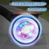 imageSEREED Colorful Lighting Toddler Tricycle for 25 Years Old Boys Girls Adjustable SeatampampHandlebar Trike Removable Basket Birthday Gift Idea for Kids Ages 2 GreenBlack