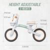 imageSEREED Toddler Balance Bike 2 Year Old 12 Inch Adjustable Kids Bike Toy with Basket Birthday Gift for Age 2 3 4 5 Boys Girls ToolFree Assembly No Pedal PinkGreen