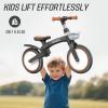 imageSEREED Toddler Balance Bike 2 Year Old 12 Inch Adjustable Kids Bike Toy with Basket Birthday Gift for Age 2 3 4 5 Boys Girls ToolFree Assembly No Pedal PinkBlack