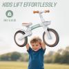 imageSEREED Toddler Balance Bike 2 Year Old 12 Inch Adjustable Kids Bike Toy with Basket Birthday Gift for Age 2 3 4 5 Boys Girls ToolFree Assembly No Pedal PinkGreen