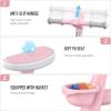 imageSEREED Toddler Balance Bike 2 Year Old 12 Inch Adjustable Kids Bike Toy with Basket Birthday Gift for Age 2 3 4 5 Boys Girls ToolFree Assembly No Pedal PinkPink