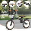 imageSEREED Toddler Balance Bike 2 Year Old 12 Inch Adjustable Kids Bike Toy with Basket Birthday Gift for Age 2 3 4 5 Boys Girls ToolFree Assembly No Pedal PinkBlack