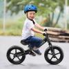 imageSEREED Toddler Balance Bike 2 Year Old 12 Inch No Pedal Kids Toy Bike for 25 Years Old ToolFree Adjustment Gift for 23 Boys Girls Customize Plate with 3pcs Stickers WhiteBlack