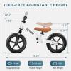 imageSEREED Toddler Balance Bike 2 Year Old 12 Inch No Pedal Kids Toy Bike for 25 Years Old ToolFree Adjustment Gift for 23 Boys Girls Customize Plate with 3pcs Stickers WhiteWhite