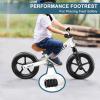 imageSEREED Toddler Balance Bike 2 Year Old 12 Inch No Pedal Kids Toy Bike for 25 Years Old ToolFree Adjustment Gift for 23 Boys Girls Customize Plate with 3pcs Stickers WhiteWhite