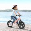 imageSEREED Toddler Balance Bike 2 Year Old 12 Inch No Pedal Kids Toy Bike for 25 Years Old ToolFree Adjustment Gift for 23 Boys Girls Customize Plate with 3pcs Stickers WhitePink