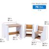 imageStep2 Harmony Kids Table ampamp Chair Set Playroom Activity Table for Arts ampamp Crafts Made of Durable Plastic for Toddlers 2 Years Old Architectural WhiteWhite