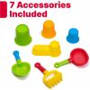 imageStep2 Naturally Playful Sandbox II Kids Sand Activity Sensory Play Pit Summer Outdoor Toys 7 Piece Water Toy Accessories for Toddlers 1 Years OldNaturally Playful Sandbox II