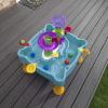 imageStep2 Summer Showers Splash Tower Water Table for Kids Outdoor Kids Water Sensory Table Ages 15 Years Old 8 Piece Water Toy Accessories Blue ampamp GreenLazy Maze River Run Water Table