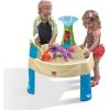 imageStep2 Summer Showers Splash Tower Water Table for Kids Outdoor Kids Water Sensory Table Ages 15 Years Old 8 Piece Water Toy Accessories Blue ampamp GreenWild Whirlpool Water Table